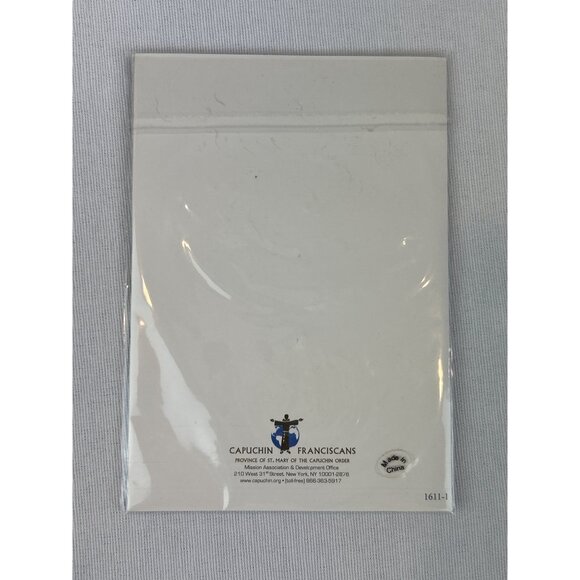 Vintage St. Anthony Gold-Tone Necklace & Prayer Card Gift Set Catholic NOS A - Picture 2 of 4